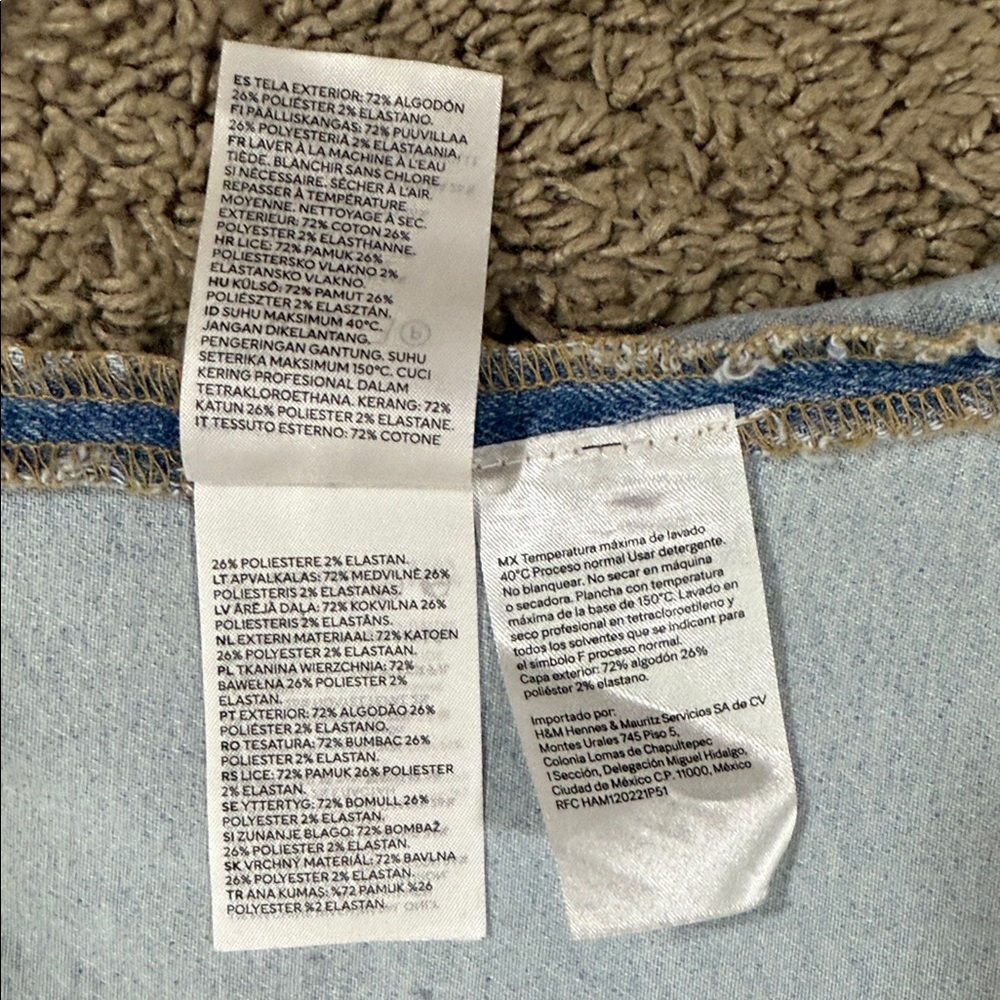 H&M Divided Light Blue Denim Bandeau Top SKU1279 - Picture 10 of 11